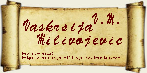 Vaskrsija Milivojević vizit kartica